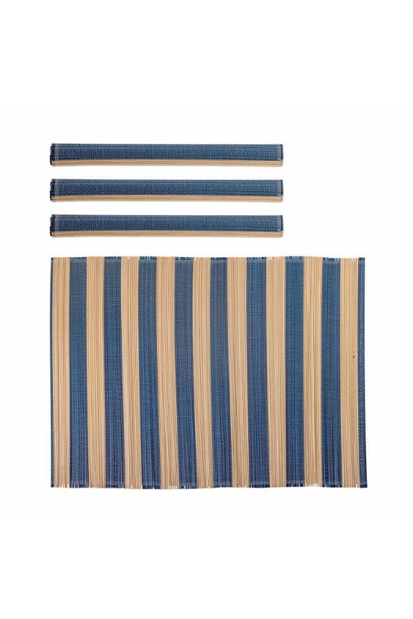 Bloomingville Marola Placemat, Blue, Bamboo