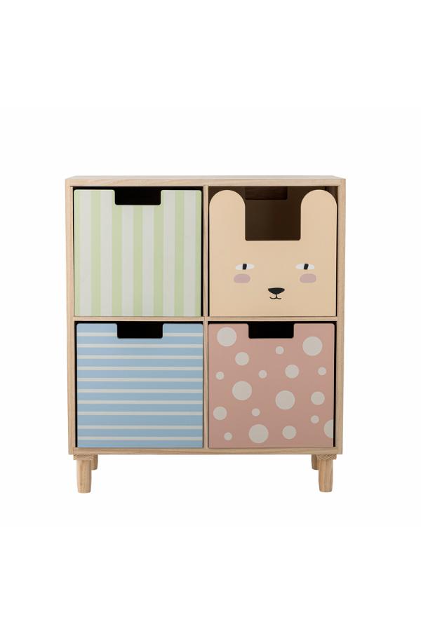 Bloomingville Mini Calle Bookcase w/Drawers, Multi, Paulownia