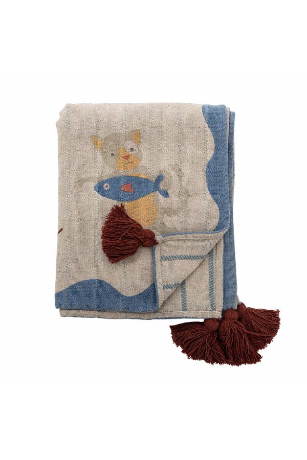 Bloomingville Mini Mille Throw, Multi, Recycled Cotton