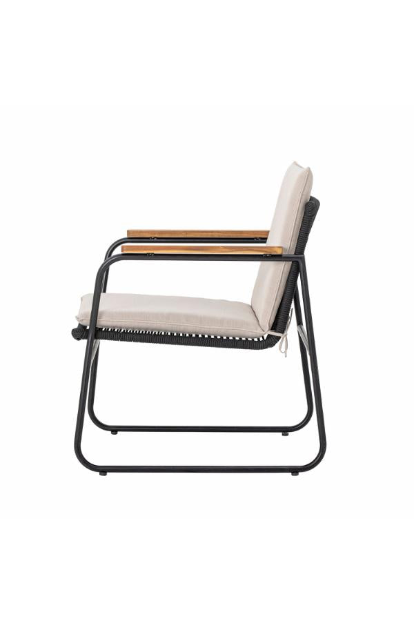 Bloomingville Hampton Lounge Chair, Black, Metal