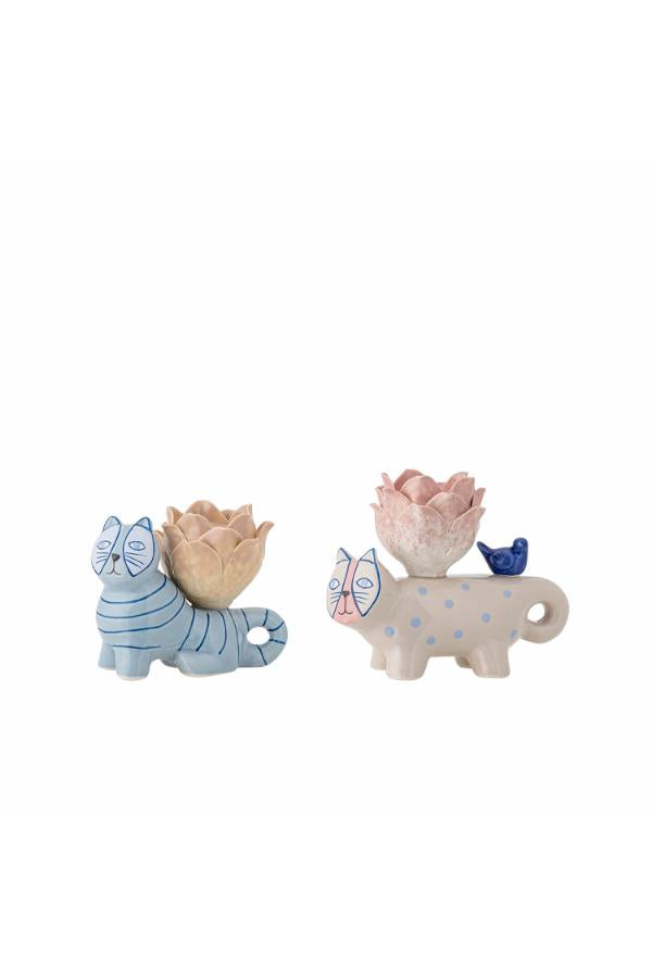 Bloomingville Missy Candle Holder, Multi, Stoneware