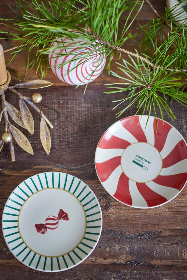 Bloomingville Yule Plate, Multi, Stoneware
