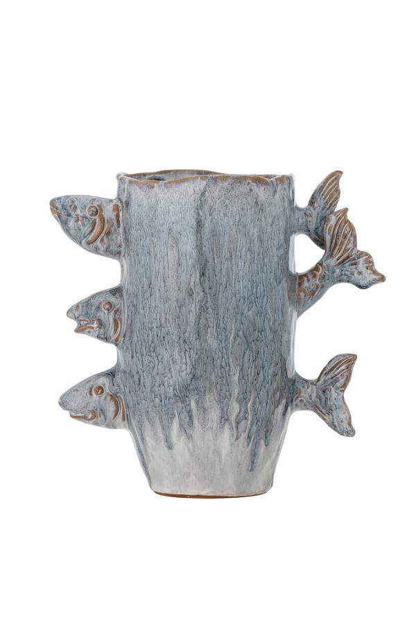Creative Collection Tace Vase, Blue, Stoneware