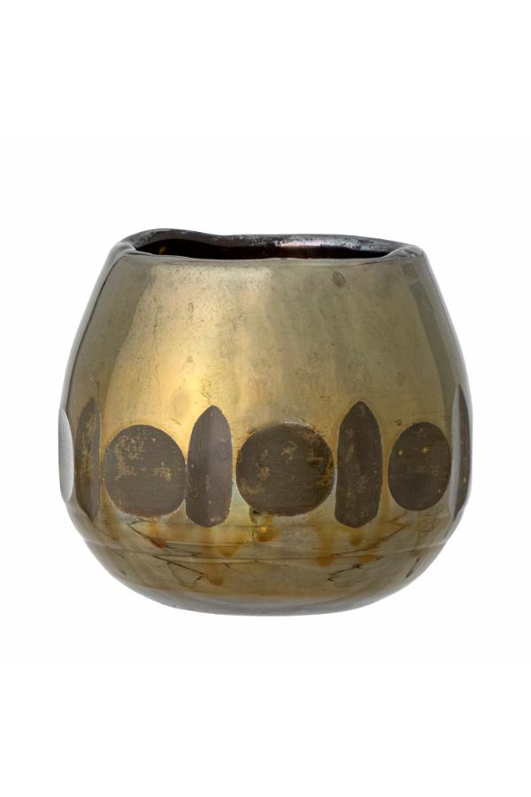 Creative Collection Ivalo Votive, Gold, Glass
