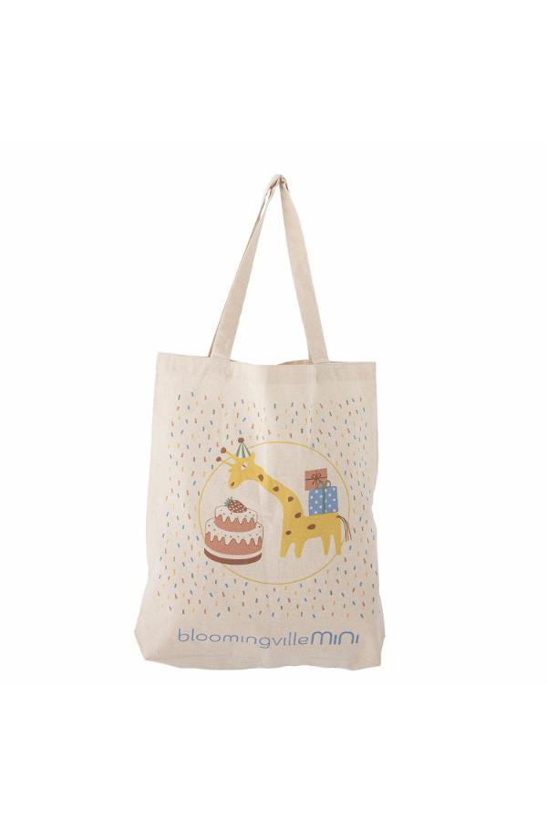 Bloomingville Mini Celebrate Tote Bag, Blue, Cotton