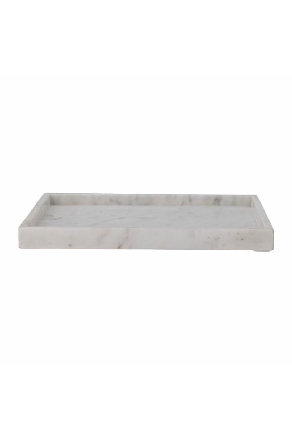 Bloomingville Majsa Tray, White, Marble