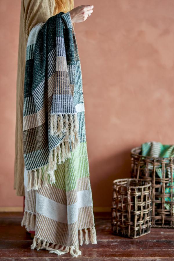 Creative Collection Isnel Throw, Multi, Recycled Cotton