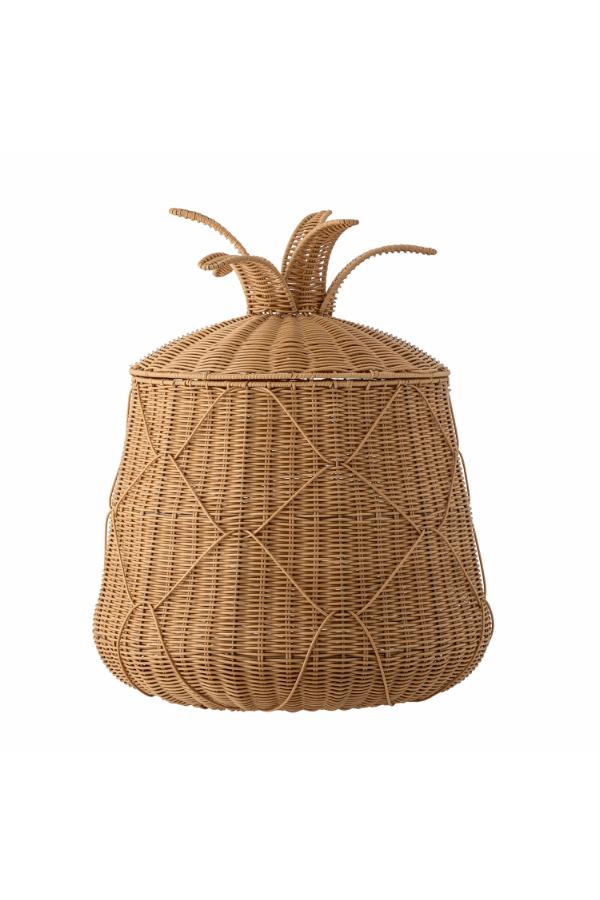 Bloomingville Anann Basket w/Lid, Nature, Polyrattan