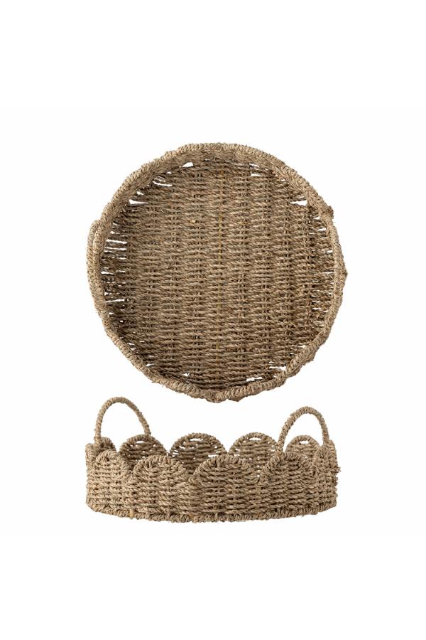 Bloomingville Brea Serving Tray, Nature, Seagrass
