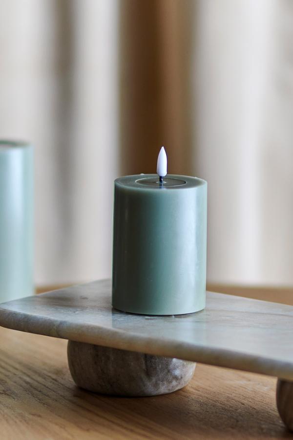 Bloomingville Ponza LED Candle, Green, Paraffin