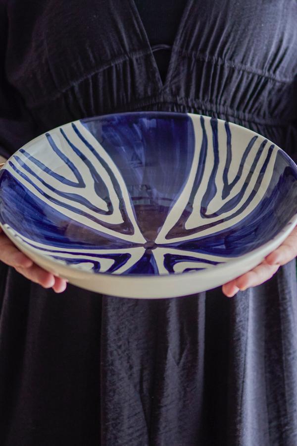 Bloomingville Shama Bowl, Blue, Stoneware
