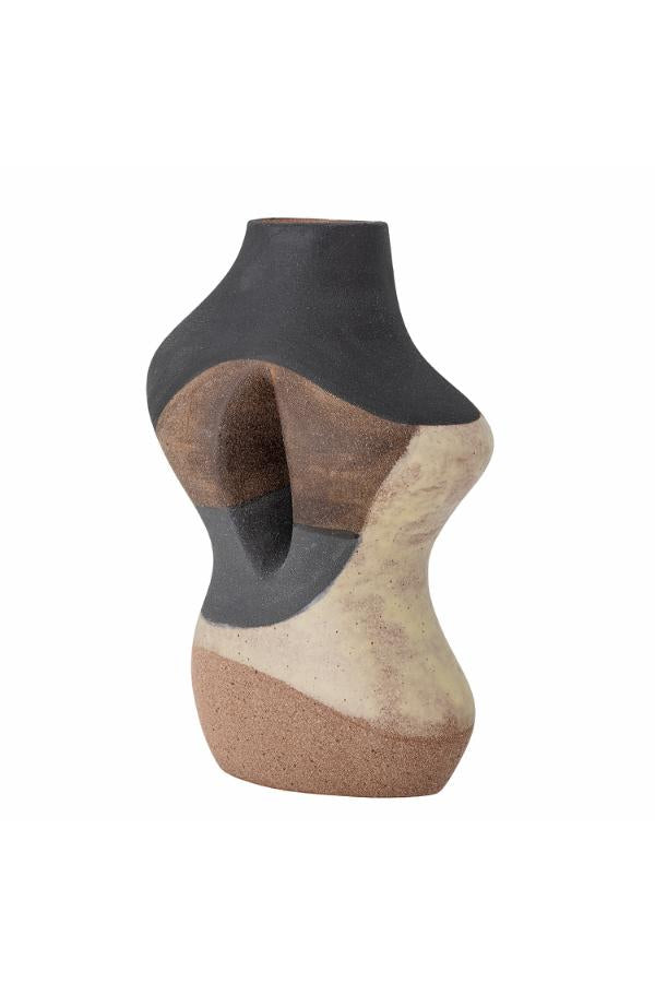 Bloomingville Vica Vase, Brown, Stoneware