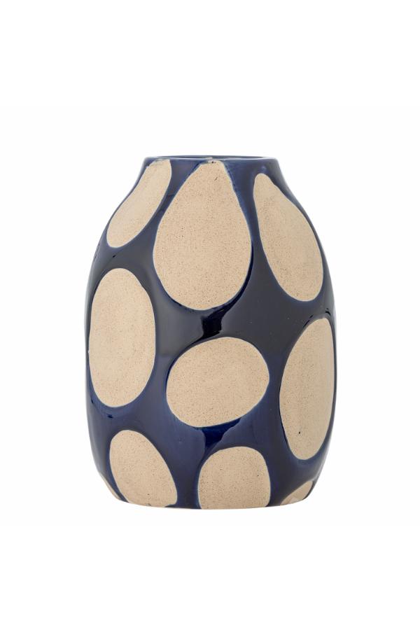 Bloomingville Bashir Vase, Blue, Stoneware