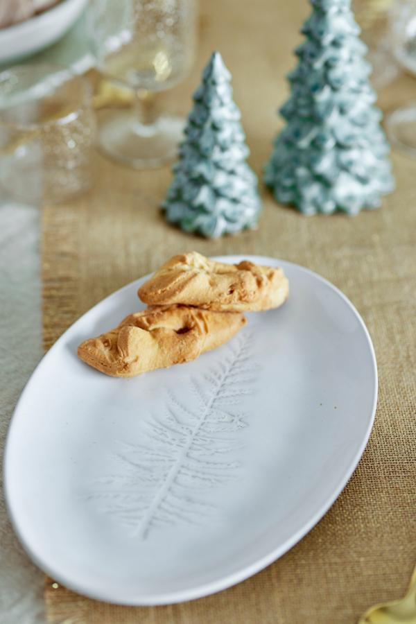 Bloomingville Winter Serving Plate, Nature, Stoneware