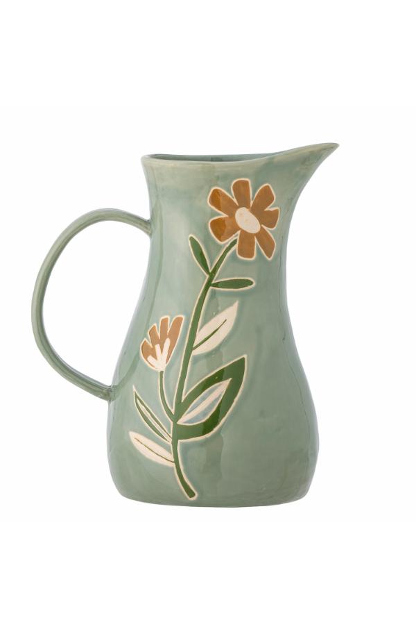 Creative Collection Tangier Jug, Green, Stoneware