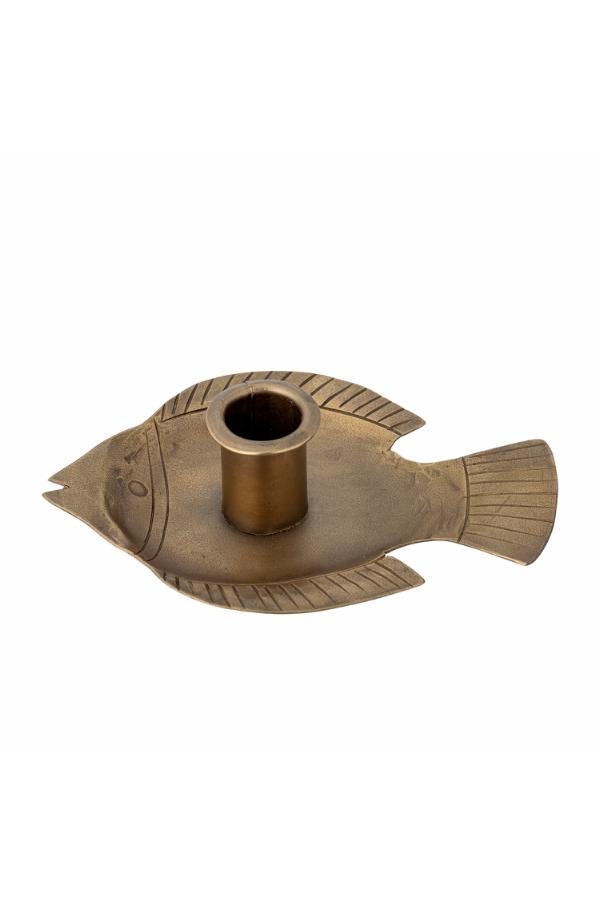 Creative Collection Fabius Candle Holder, Brass, Metal