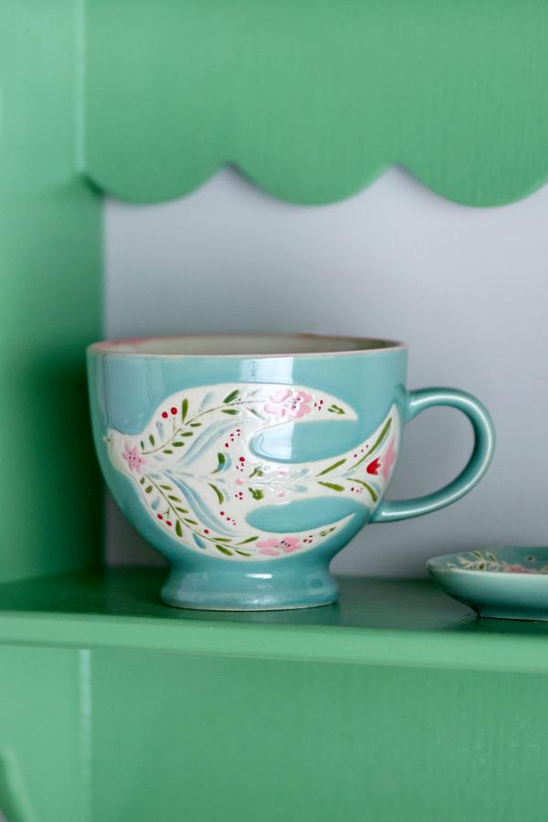 Creative Collection Rosalynde Mug, Green, Stoneware