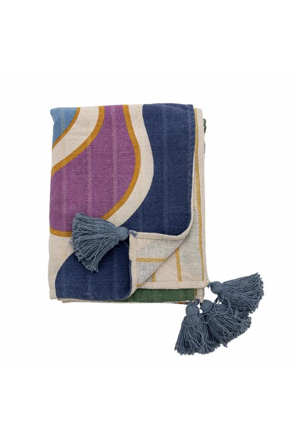 Bloomingville Salacia Throw, Multi, Recycled Cotton