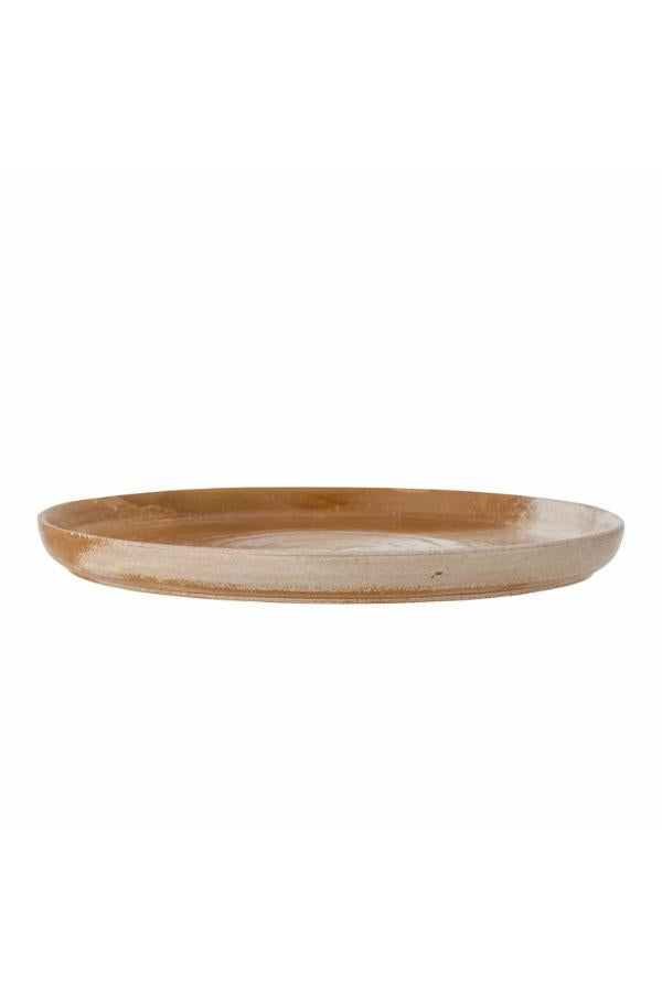 Creative Collection Dahlia Serving Plate, Brown, Stoneware