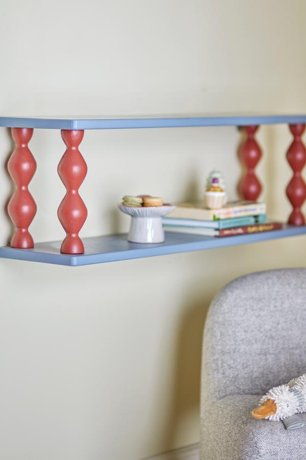 Bloomingville Mini Bibiola Shelf, Blue, MDF