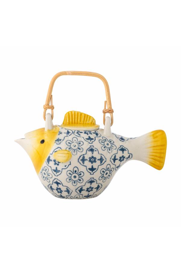 Creative Collection Wrenna Teapot w/Teastrainer, Multi, Stoneware