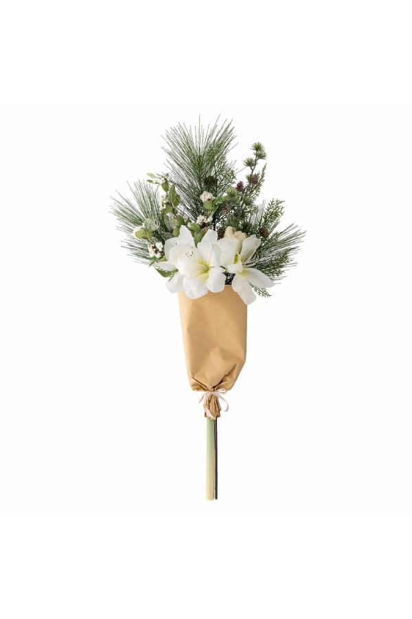 Bloomingville Kristin Bouquet, White, Artificial Flowers