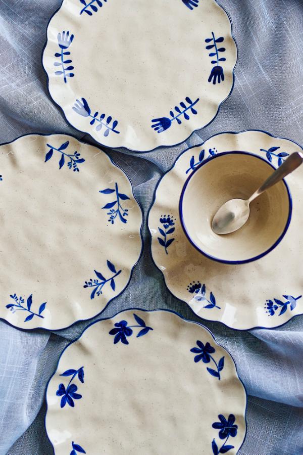 Creative Collection Eimy Plate, Blue, Stoneware
