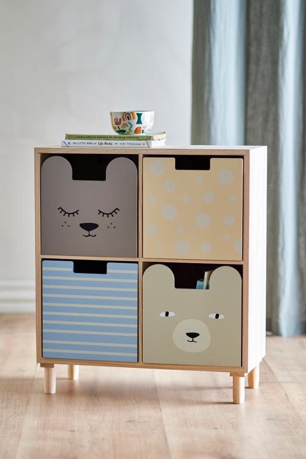 Bloomingville Mini Calle Bookcase w/Drawers, Multi, Paulownia