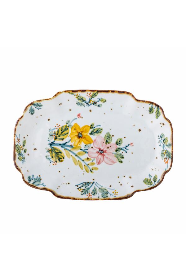 Creative Collection Savina Serving Plate, Multi, Stoneware