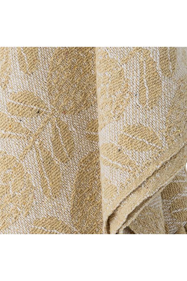 Bloomingville Pratello Throw, Yellow, Recycled Cotton