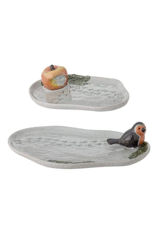 Creative Collection Bleak Serving Plate, Grey, Stoneware