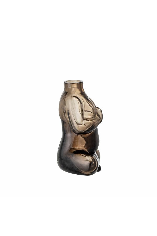 Bloomingville Elze Vase, Brown, Glass