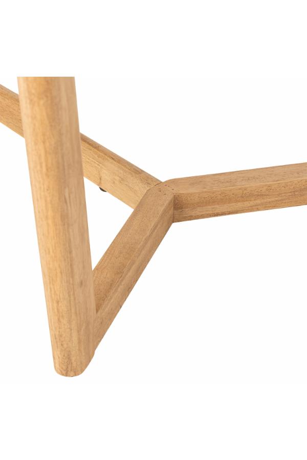 Creative Collection Serrone Dining Table, Nature, Rubberwood