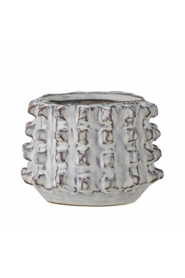 Bloomingville Brena Flowerpot, White, Stoneware