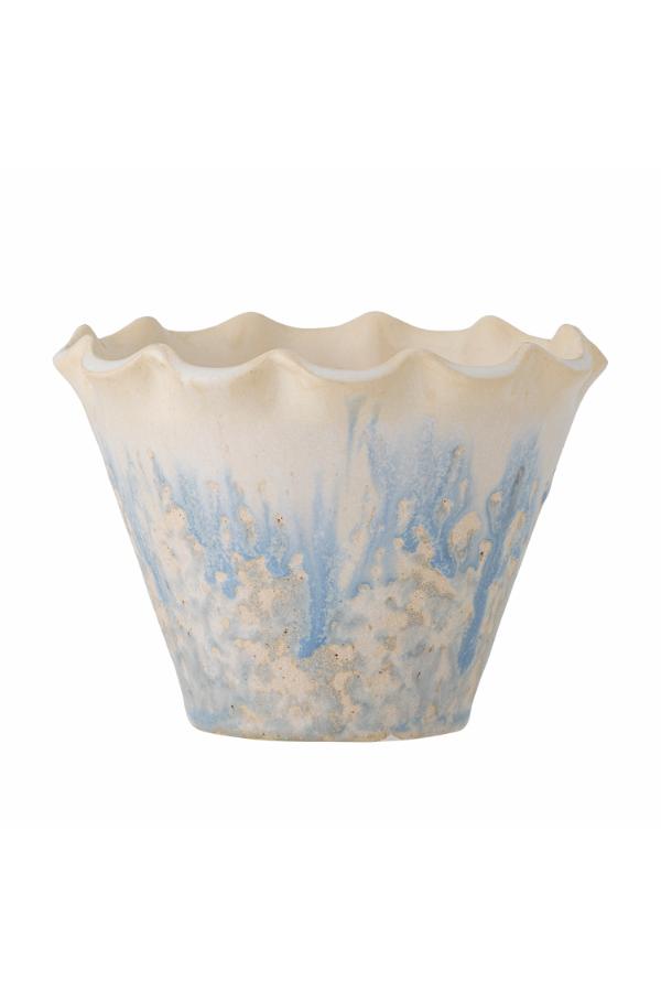 Bloomingville Bertha Flowerpot, Blue, Stoneware
