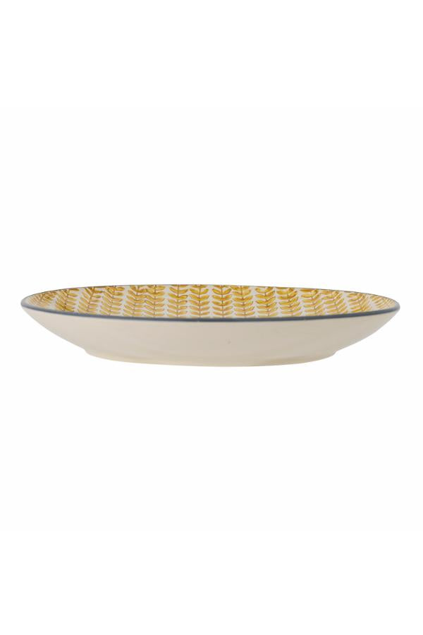 Creative Collection Maple Plate, Yellow, Stoneware