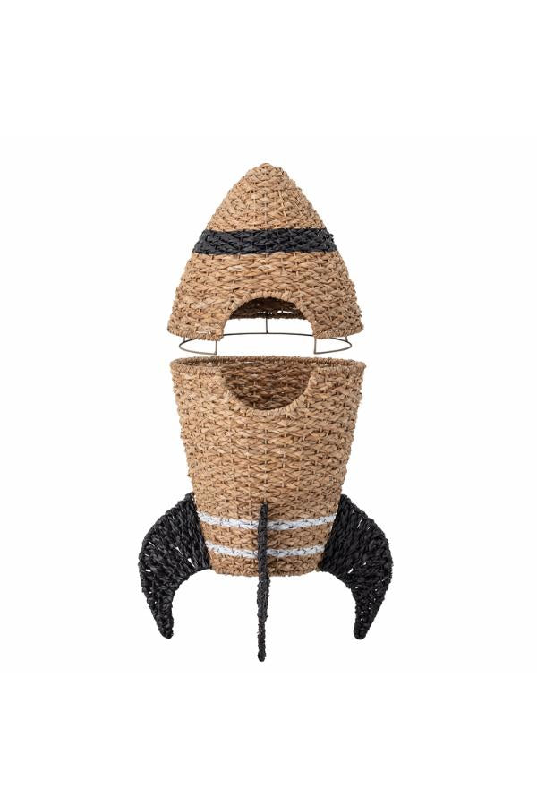 Bloomingville Mini Cosmina Basket w/Lid, Nature, Seagrass