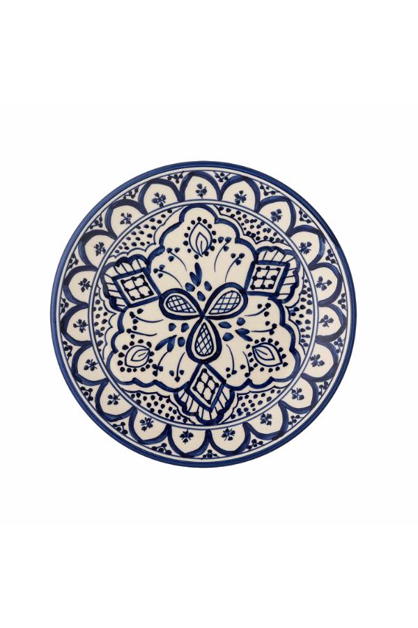 Creative Collection Karlie Plate, Blue, Stoneware