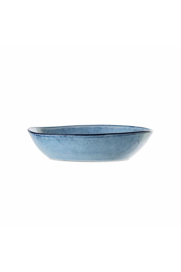 Bloomingville Sandrine Plate Deep, Blue, Stoneware