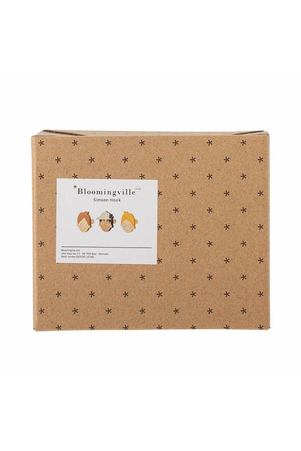 Bloomingville Mini Simson Hook, Brown, MDF