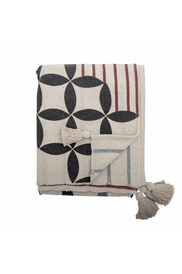 Bloomingville Forma Throw, Nature, Recycled Cotton