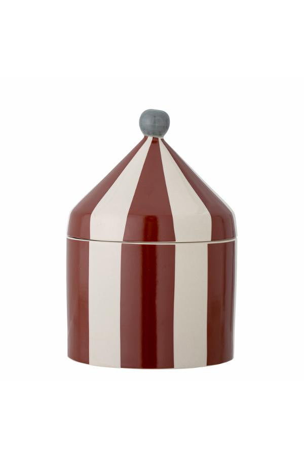 Bloomingville Mini Cimmi Jar w/Lid, Red, Stoneware