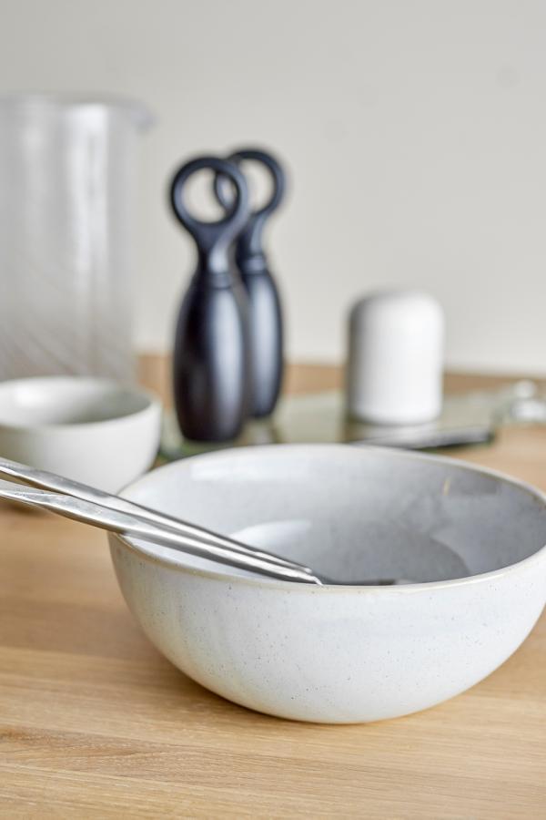 Bloomingville Addison Bowl, White, Stoneware