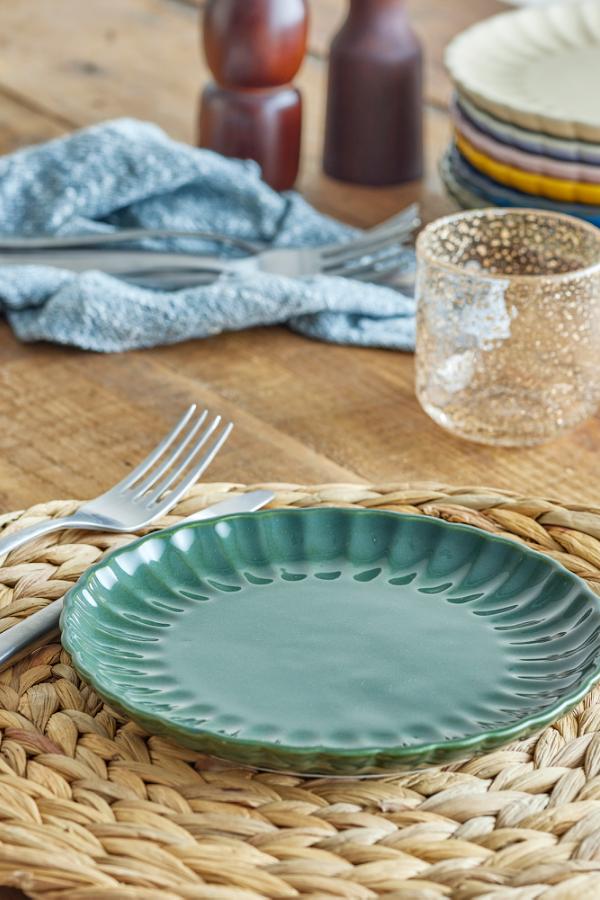Bloomingville Latina Plate, Green, Stoneware