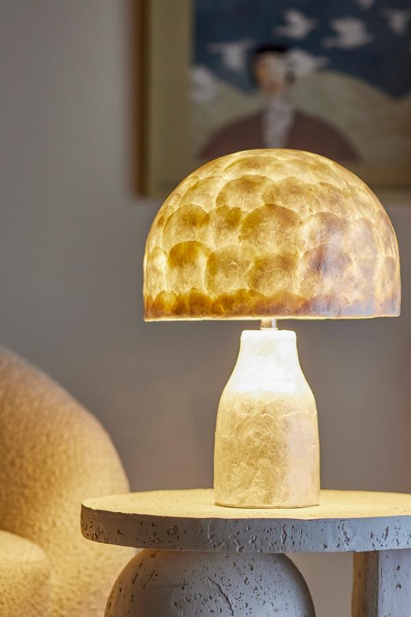 Bloomingville Adria Table lamp, Nature, Mother of pearl