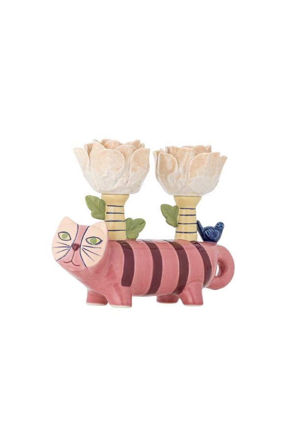 Bloomingville Missy Candle Holder, Multi, Stoneware