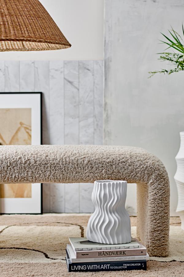 Bloomingville Bobbie Bench, Nature, Polyester