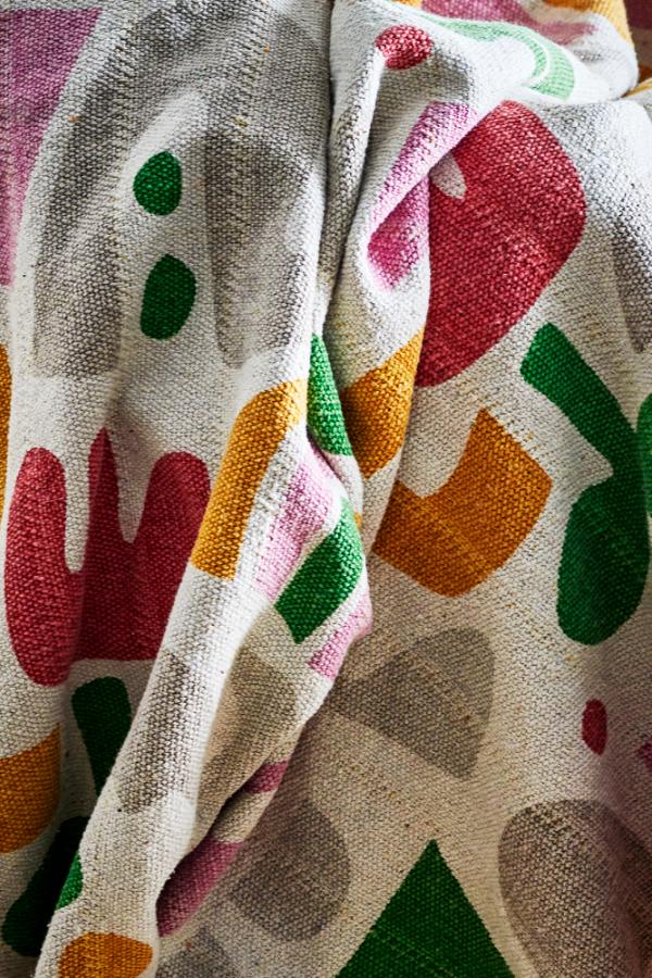Bloomingville Mini Filur Throw, Multi, Recycled Cotton