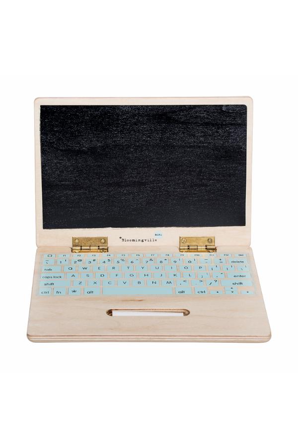 Bloomingville Mini Elena Toy Computer, Nature, FSC®100% Plywood