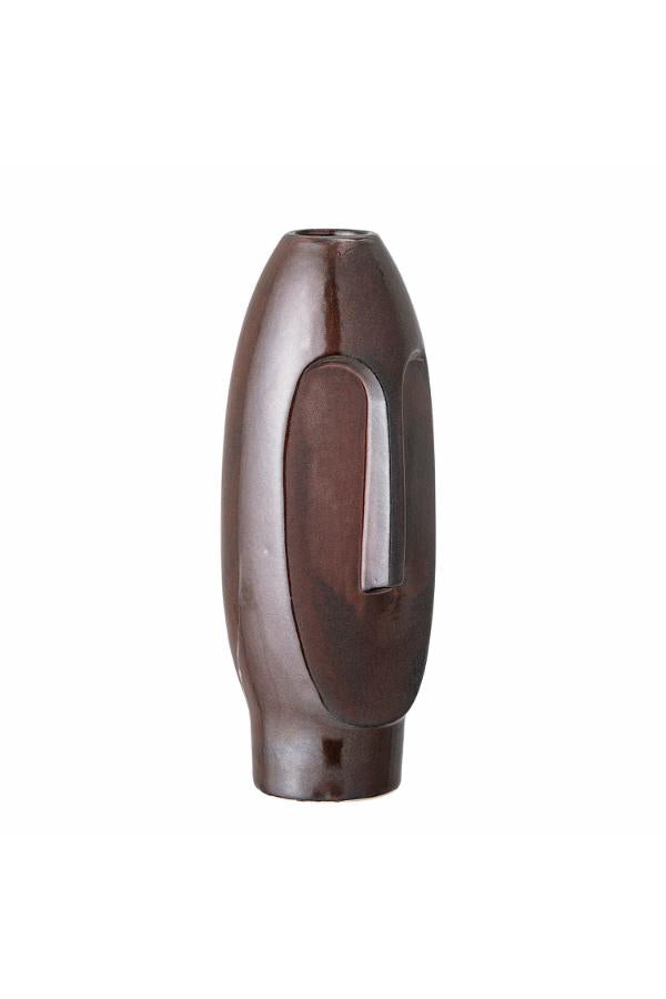 Bloomingville Daviid Vase, Brown, Stoneware